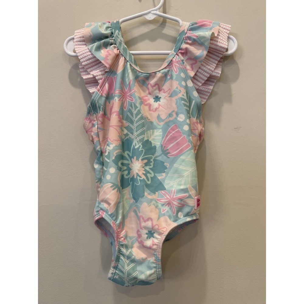 Ruffle Butts In Bloom Ruffle One Piece Toddler Girls Size 3T